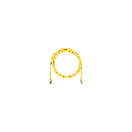 PANDUIT Cable de conexión UTP, Categoría 6, Enchufes modulares TX6 PLUS, Amarillo - UTPSP5YLY