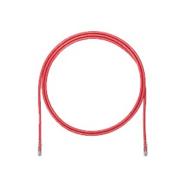 PANDUIT Cable de conexión UTP, Categoría 6, Enchufes modulares TX6 PLUS, Rojo - UTPSP5RDY