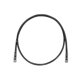 PANDUIT Cable de conexión UTP, Categoría 6, Enchufes modulares TX6 PLUS, Negro - UTPSP5BLY