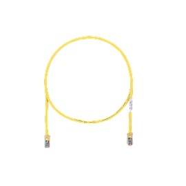 PANDUIT Cable de conexión UTP, Categoría 5e, 24 AWG, Amarillo - UTPCH5YLY