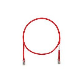 PANDUIT Cable de conexión UTP, Categoría 5e, 24 AWG, Rojo - UTPCH5RDY