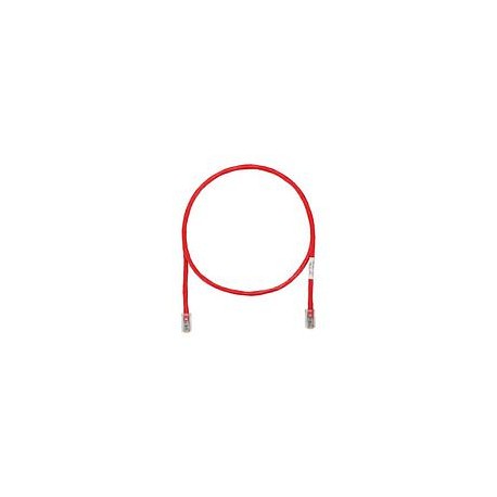 PANDUIT Cable de conexión UTP, Categoría 5e, 24 AWG, Rojo - UTPCH5RDY