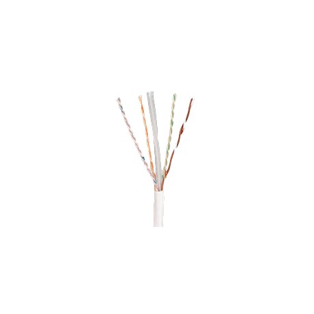 PANDUIT Bobina de cable  U / UTP, TX6000,  Categoría 6 mejorado, 23 AWG, 4 Pares, 305M, Blanco - PUC6004WHFE