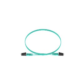 PANDUIT Cable de conexión de fibra dúplex, OM3, Riser, 30M, Aqua - FX2ERLNLNSNM030