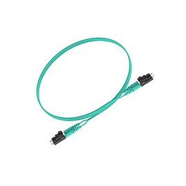 PANDUIT Cable de conexión de fibra dúplex, OM3, 6M, Riser, Aqua - FX2ERLNLNSNM006