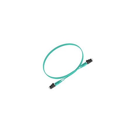 PANDUIT Cable de conexión de fibra dúplex, OM3, 6M, Riser, Aqua - FX2ERLNLNSNM006