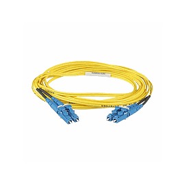 PANDUIT Cable de conexión de fibra Opti-Core, OS1 / 2 de 2 fibras, chaqueta de 1,6 mm, elevador, SC-LC dúplex, amarillo - F92ER