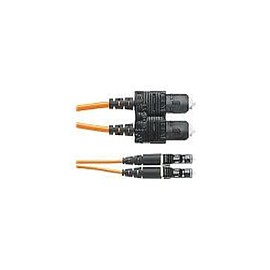 PANDUIT Cable de parcheo OM1 de 2 fibras, revestimiento de 1.6mm, clasificado riser (OFNR), LC duplex a SC duplex, pérdida por 