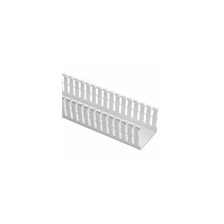 PANDUIT Conducto ranurado estrecho, PVC, 3 X 3 X 6 ' - F3X3WH6