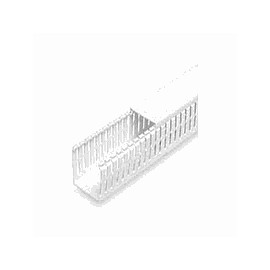 PANDUIT Conducto ranurado estrecho, PVC, 4 X 3 X 6 ' - F4X3WH6