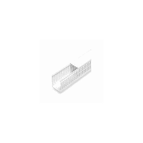 PANDUIT Conducto ranurado estrecho, PVC, 4 X 3 X 6 ' - F4X3WH6