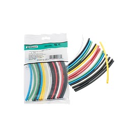 PANDUIT Termoretráctil de pared delgada en piezas de 6", multicolor, de un solo diámetro - HSTT25YK1