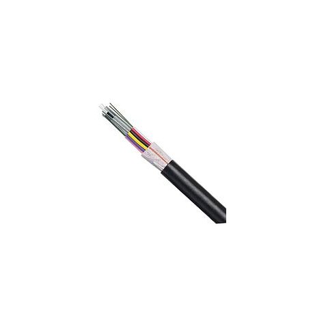 PANDUIT Cable blindado de planta exterior, 12 fibras OM3, fibras de 250 µm - FOWNX12