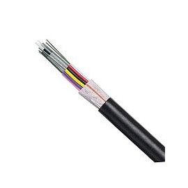 PANDUIT Cable de fibra óptica, no dieléctrico, sin blindaje, 12 fibras, 10 GbE 50/125µm, Negra - FOTNX12