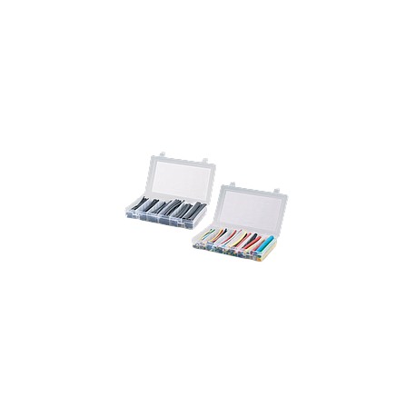 PANDUIT Caja del kit termorretráctil, Estuche de plástico, varios tamaños, Negro - KPHSTT1