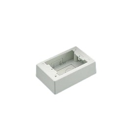 PANDUIT Caja de potencia nominal, atornillada de dos piezas, PVC, Blanco - JBP1WH