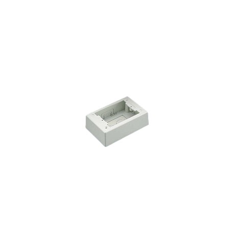 PANDUIT Caja de potencia nominal, atornillada de dos piezas, PVC, Blanco - JBP1WH