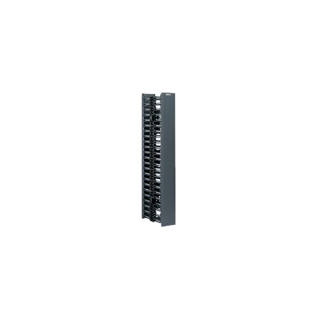 PANDUIT Organizador de cables vertical, Doble cara, 45 UR, ABS, Negro - WMPV45E