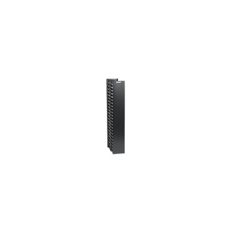 PANDUIT Organizador de cables vertical, Doble cara, 22 UR, ABS, Negro - WMPV22E