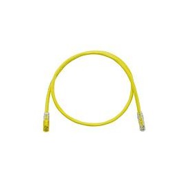 Keyed Copper Patch Cord, Cat 6A, Yellow