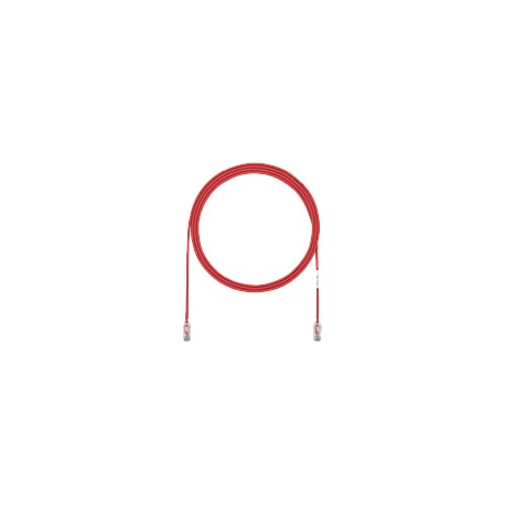 PANDUIT Cable de conexión UTP, Enchufes modulares TX6, Categoría 6, 28 AWG, Rojo - UTP28SP3RD