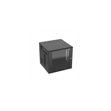 PANDUIT Gabinete de montaje en pared, 25 pulgadas de profundidad, 12RU, Negro - PZWMC12W