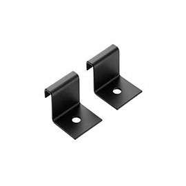 HOFFMAN Soporte de pared vertical, Acero, Negro - LVWBB