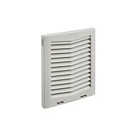 HOFFMAN Rejillas de escape para ventiladores con filtro HG, HF10, Gris - HG1000404