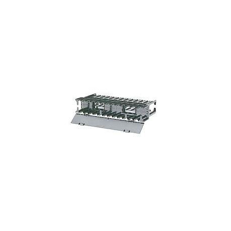 PANDUIT Administrador horizontal para cable al frente y atrás, 2 UR, ABS, Negro - NCMH2