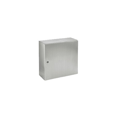 HOFFMAN Gabinete de montaje en pared, Serie IP66, tipo 12/4 con panel, Acero inoxidable, Gris - M600600350GSS