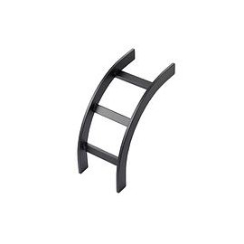 HOFFMAN Sección Curva para Rack, Metal, Negro - LOB12BLK