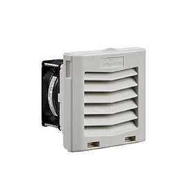 HOFFMAN Ventilador con filtro de montaje lateral HF04, 115 V, Gris claro - HF0416414