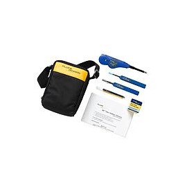 FIBER OPTIC CLEANING KIT: CASE,CUBE,PEN,1.25+2.5SWABS,10CARDS